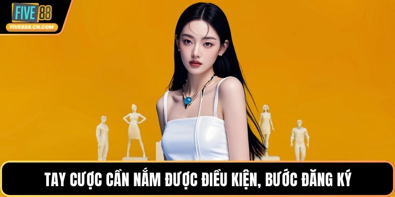 Tay cược cần nắm được điều kiện, bước đăng ký